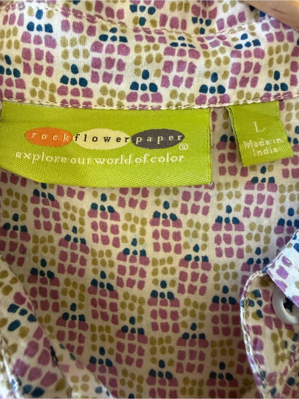 Rock Flower Paper button down blouse - Picture 3 of 4